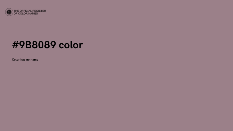 #9B8089 color image