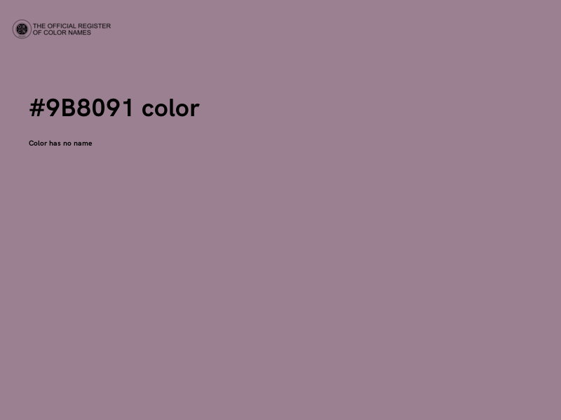 #9B8091 color image
