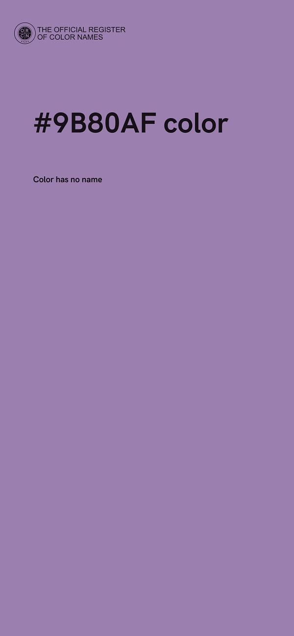 #9B80AF color image