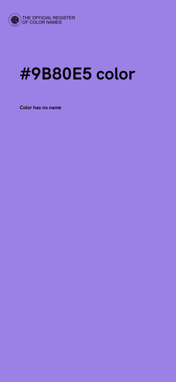 #9B80E5 color image