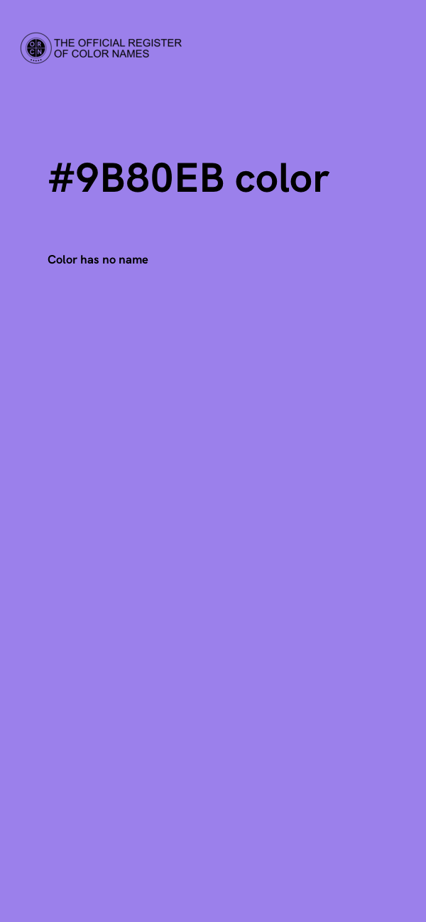 #9B80EB color image