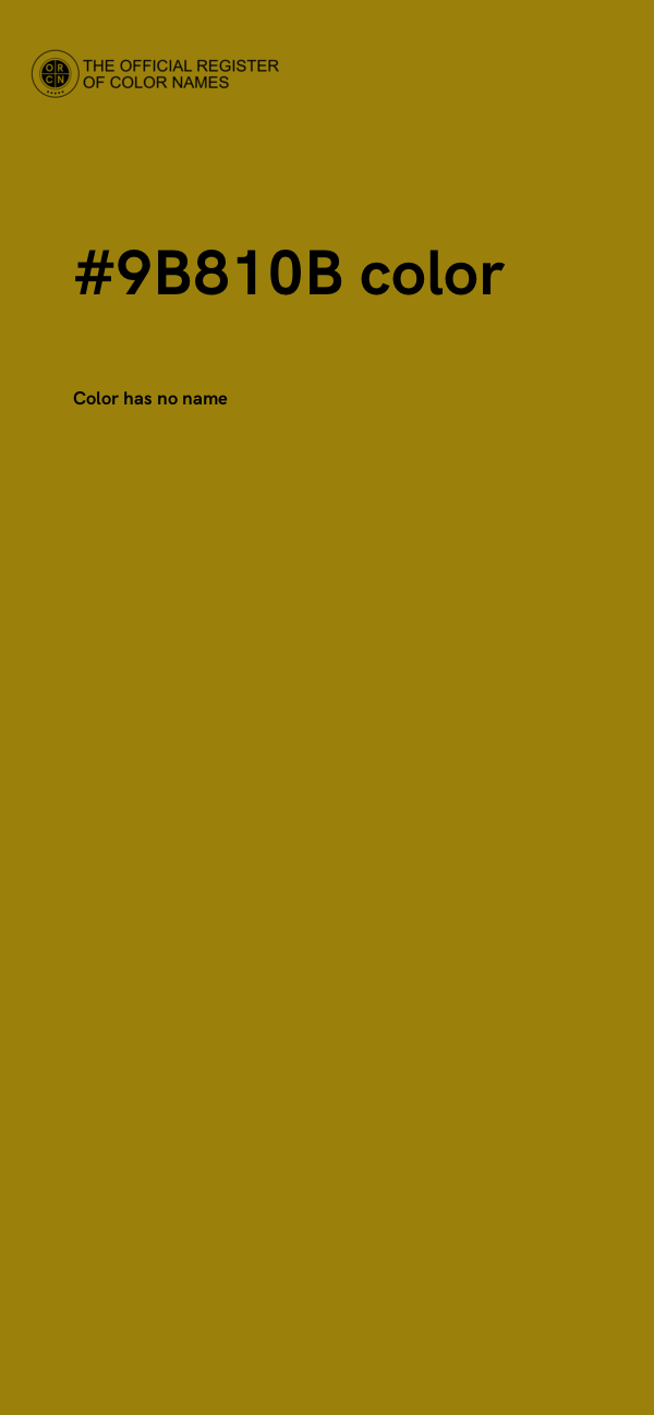#9B810B color image