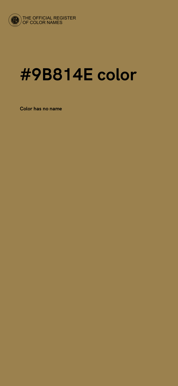#9B814E color image