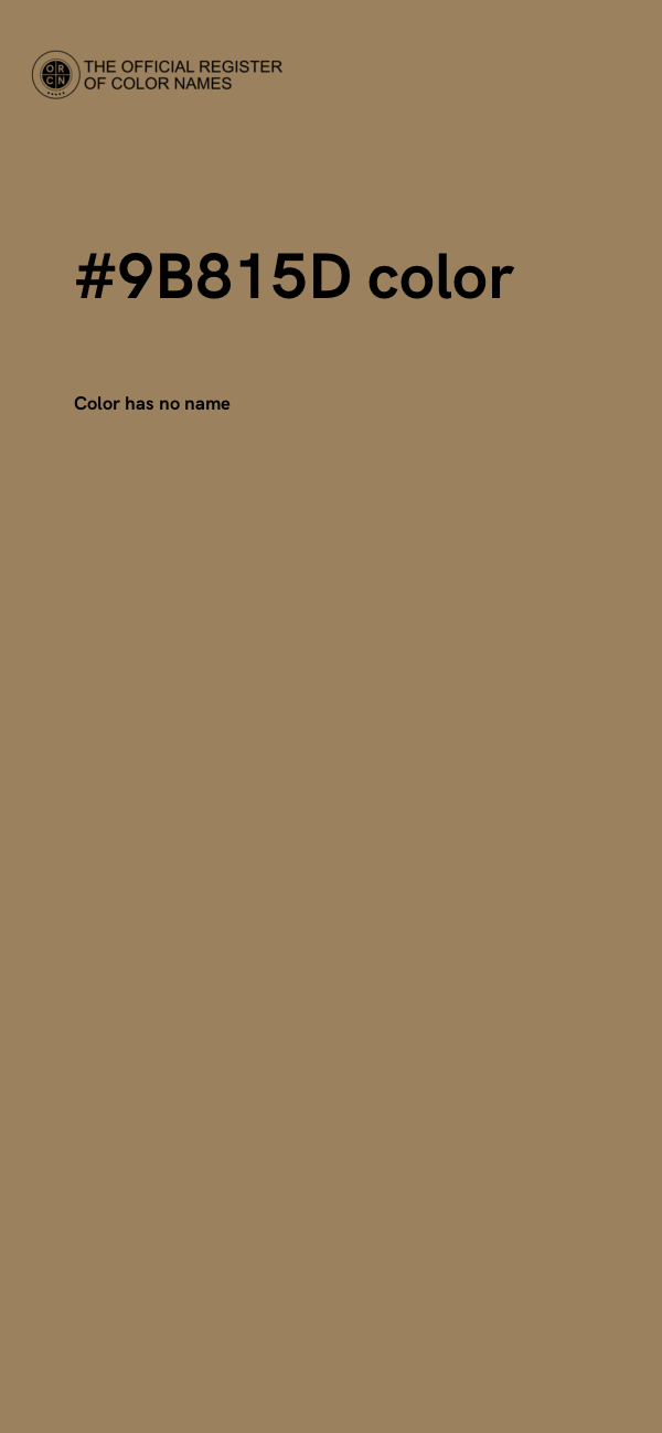 #9B815D color image