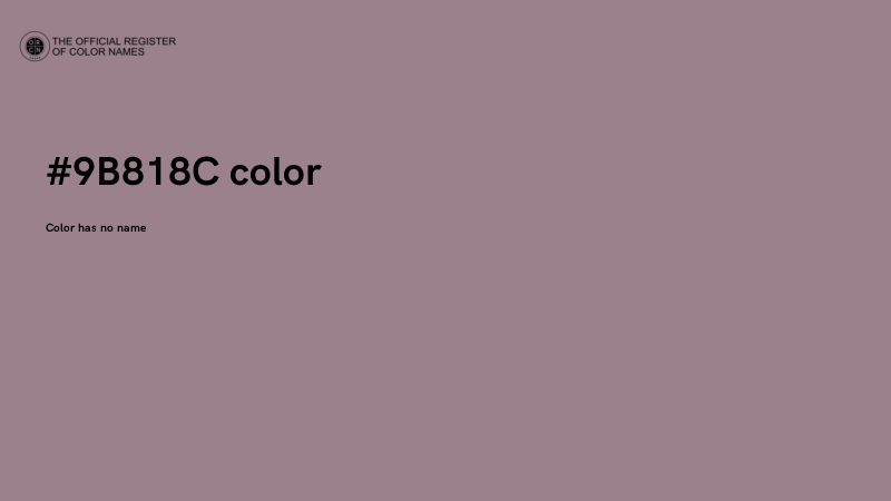 #9B818C color image