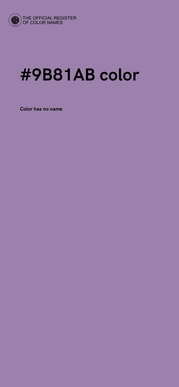 #9B81AB color image
