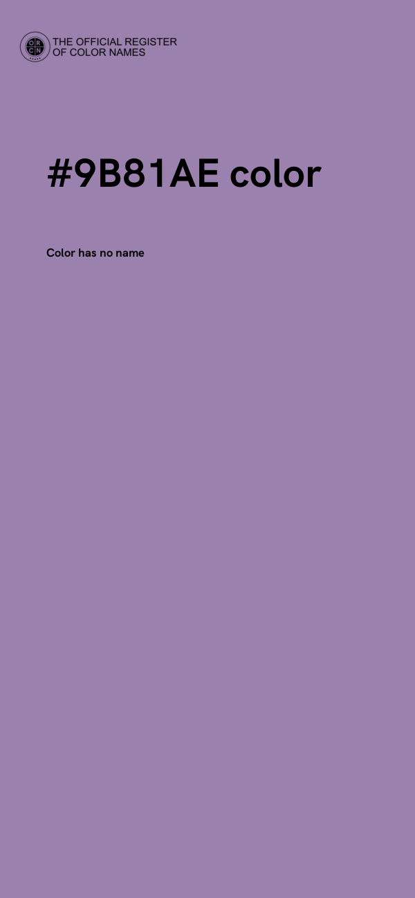 #9B81AE color image