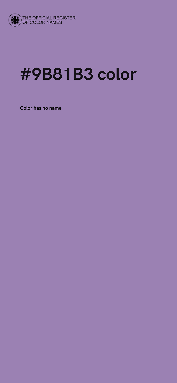 #9B81B3 color image