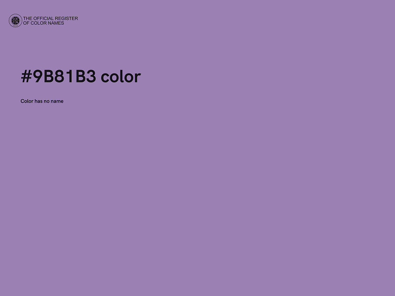 #9B81B3 color image