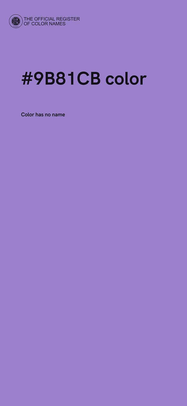 #9B81CB color image