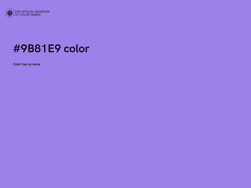 #9B81E9 color image