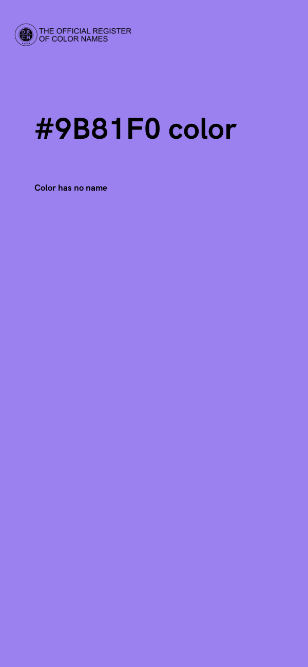#9B81F0 color image