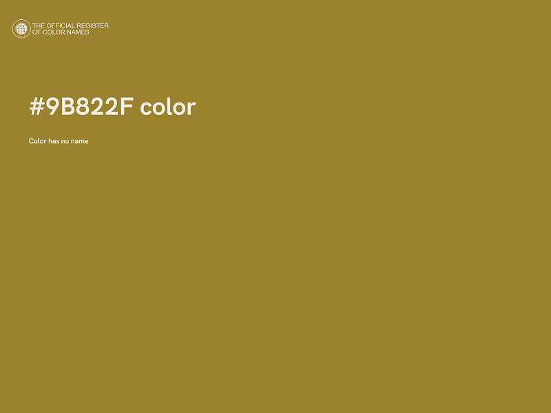 #9B822F color image