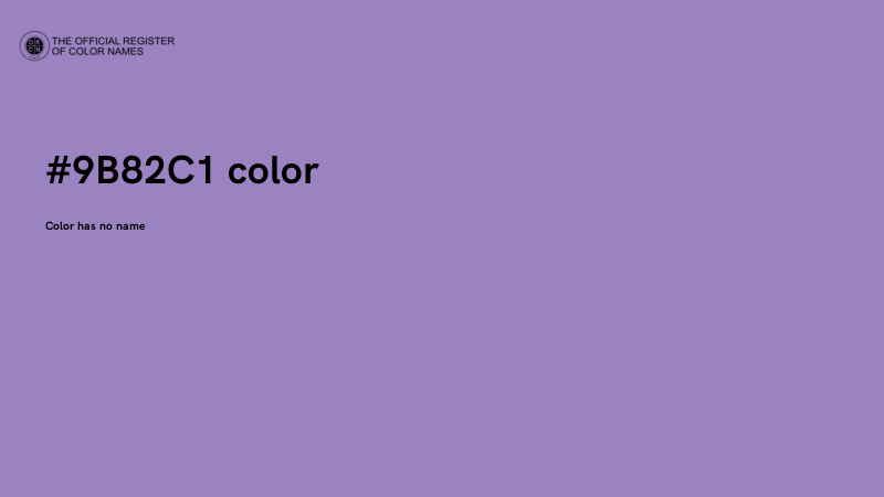 #9B82C1 color image