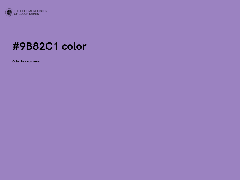 #9B82C1 color image