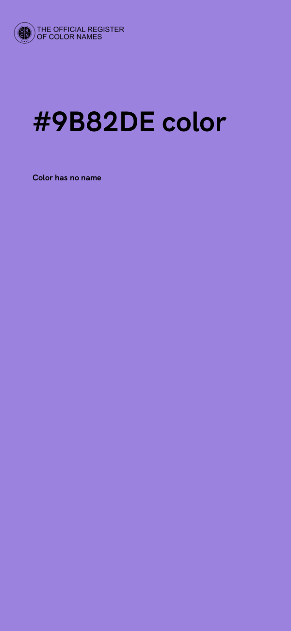 #9B82DE color image