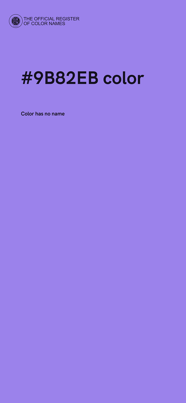 #9B82EB color image