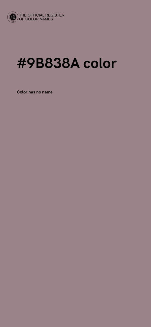 #9B838A color image