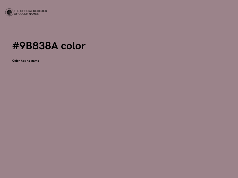 #9B838A color image