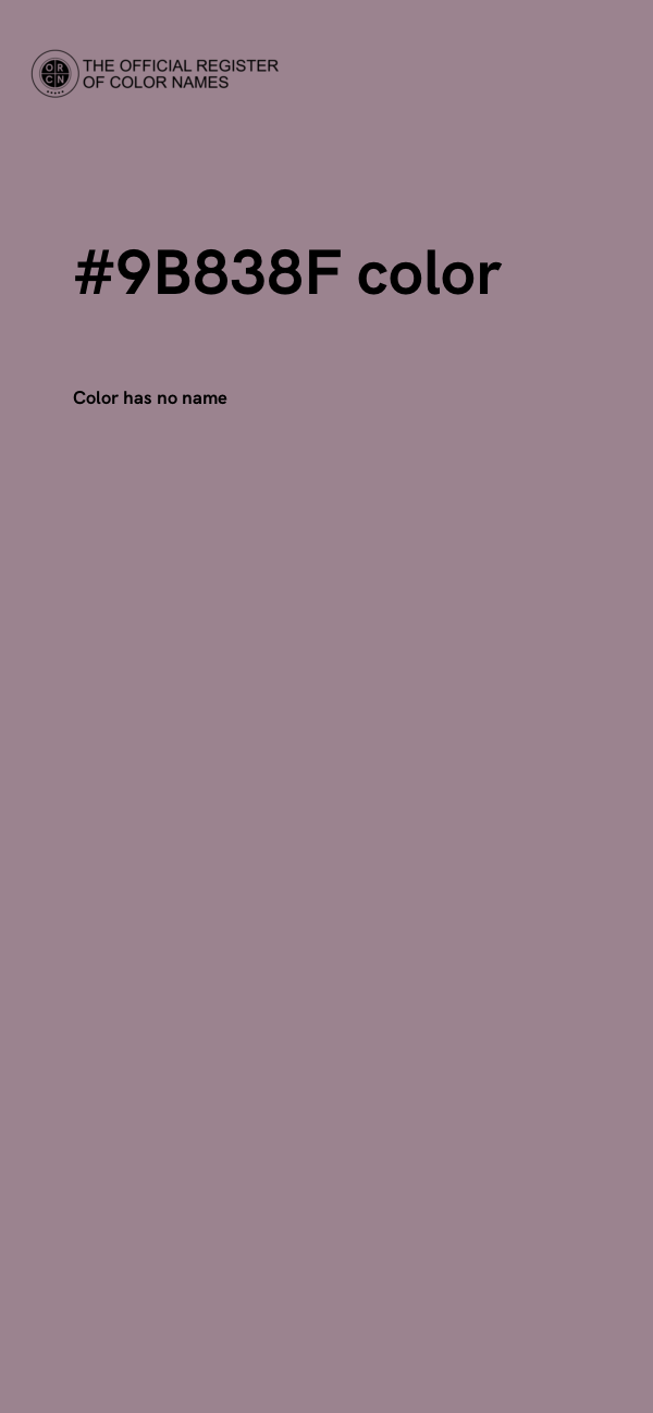 #9B838F color image