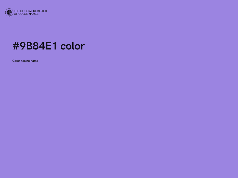 #9B84E1 color image