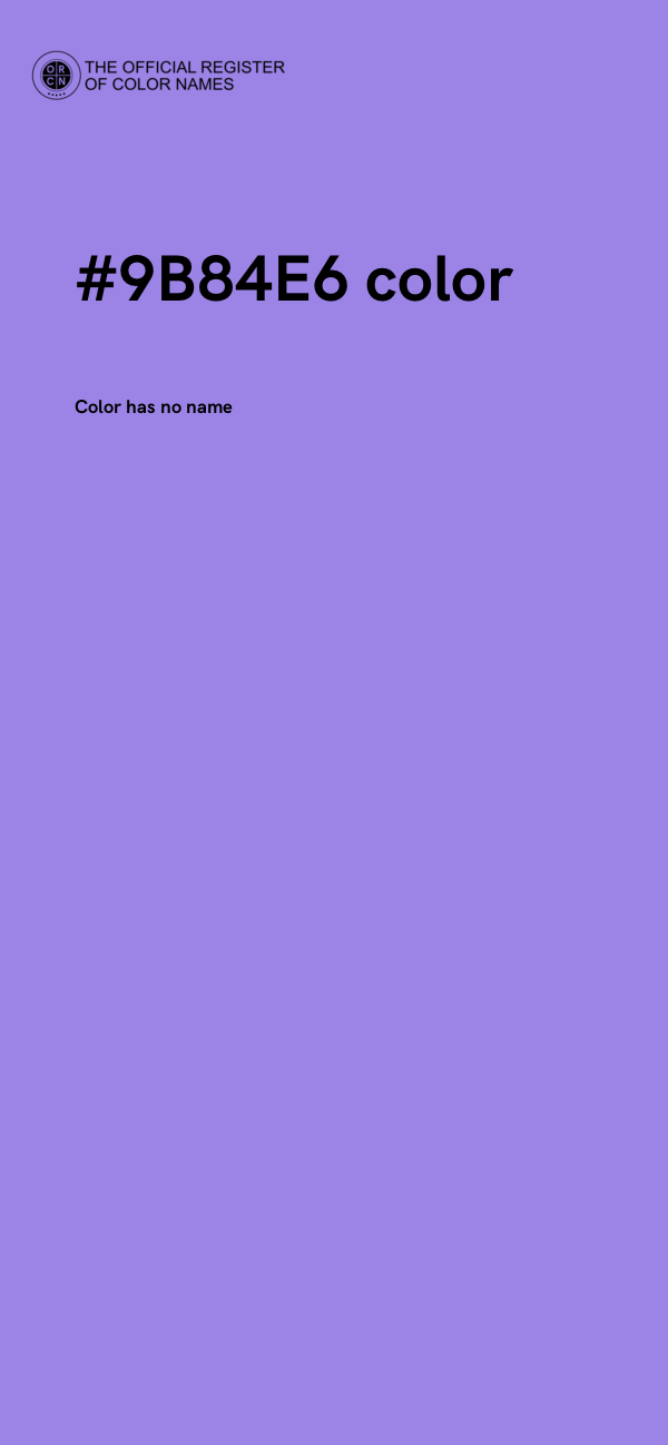 #9B84E6 color image