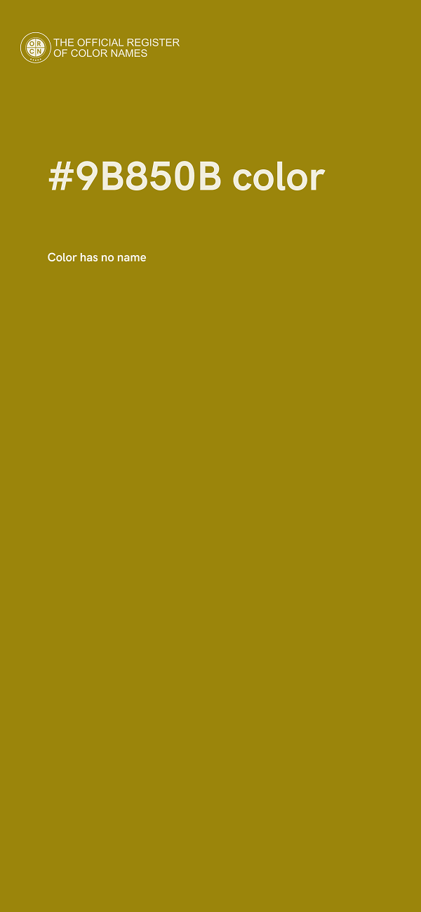 #9B850B color image