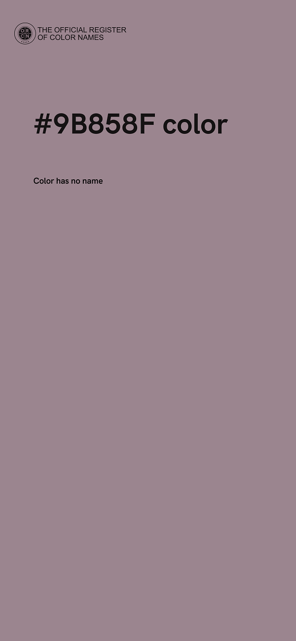 #9B858F color image
