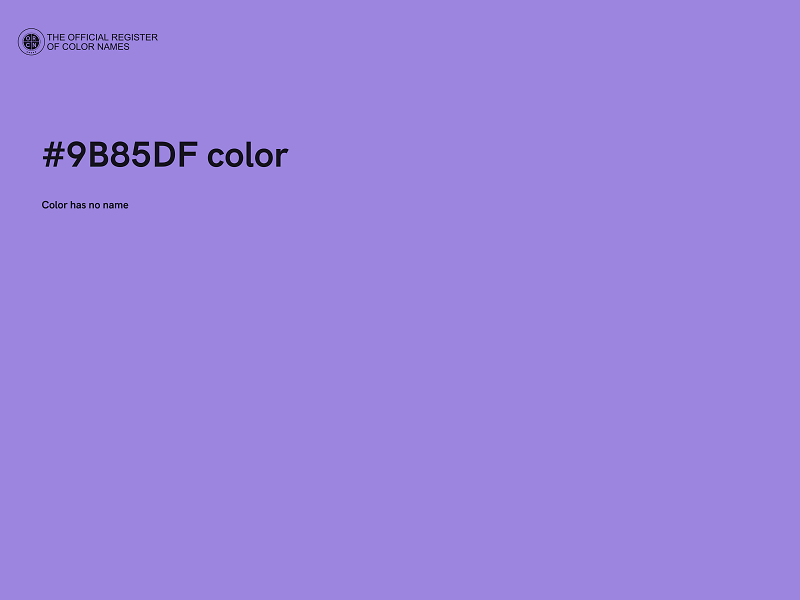 #9B85DF color image