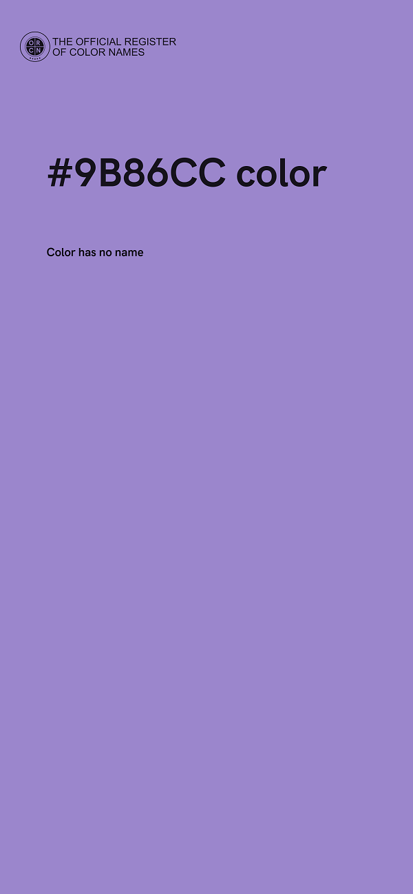 #9B86CC color image