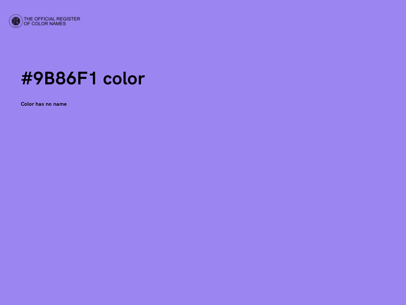 #9B86F1 color image