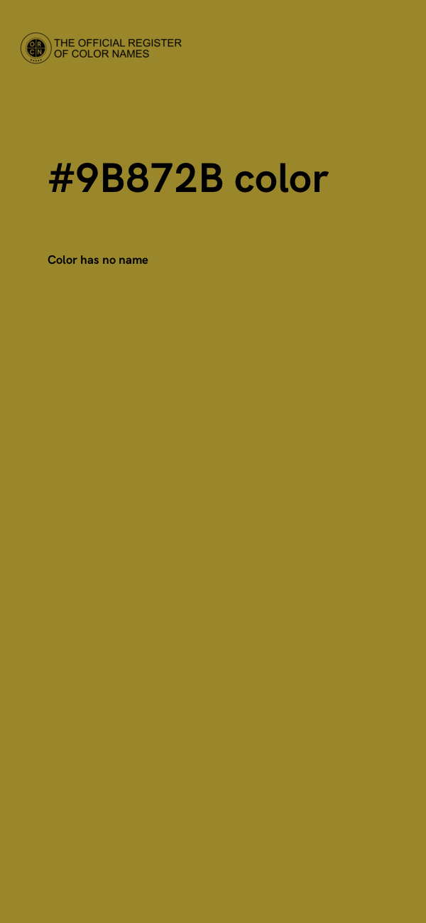 #9B872B color image
