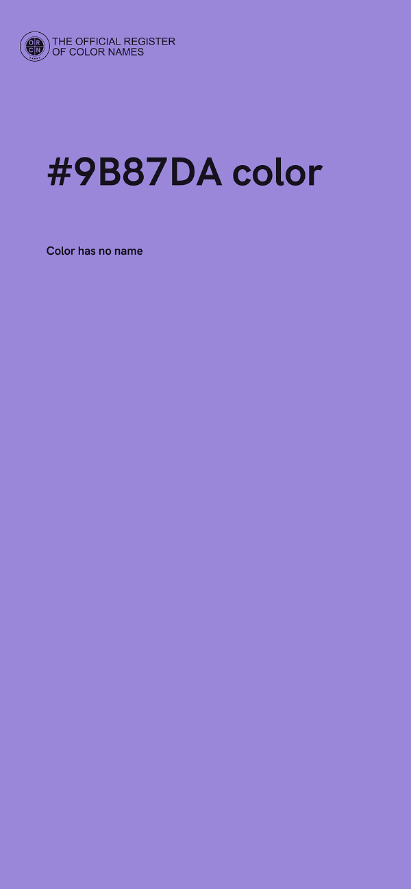 #9B87DA color image
