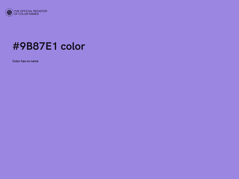 #9B87E1 color image