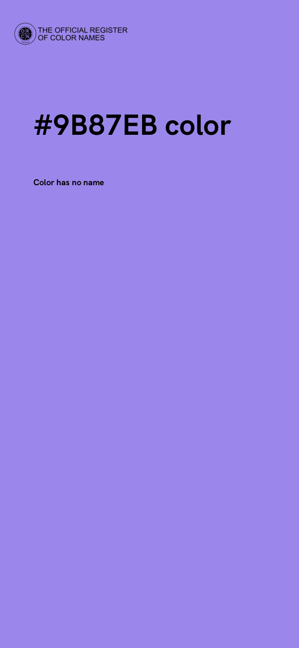 #9B87EB color image