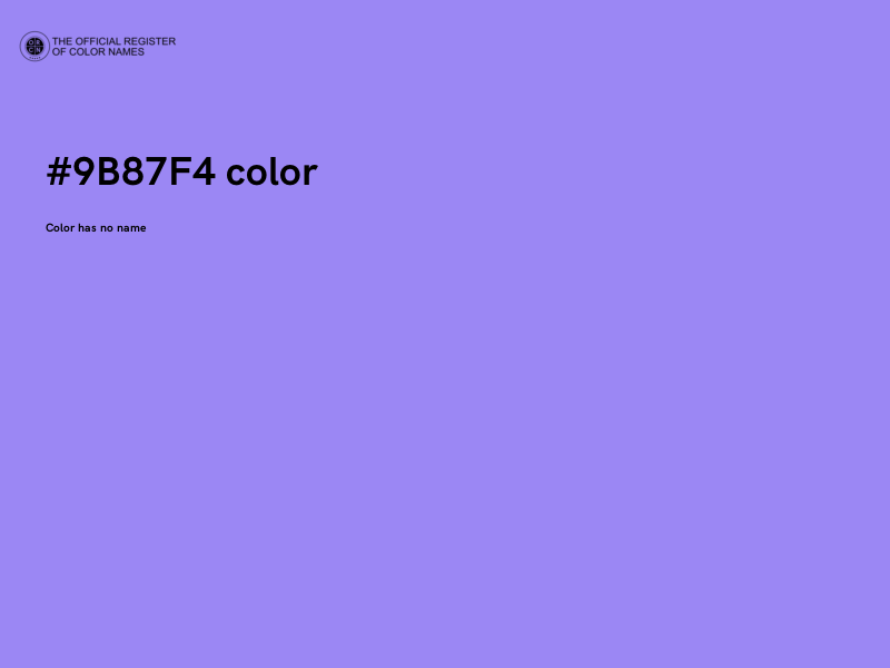 #9B87F4 color image