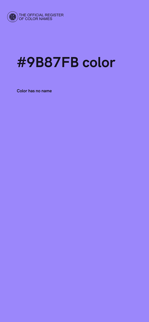 #9B87FB color image