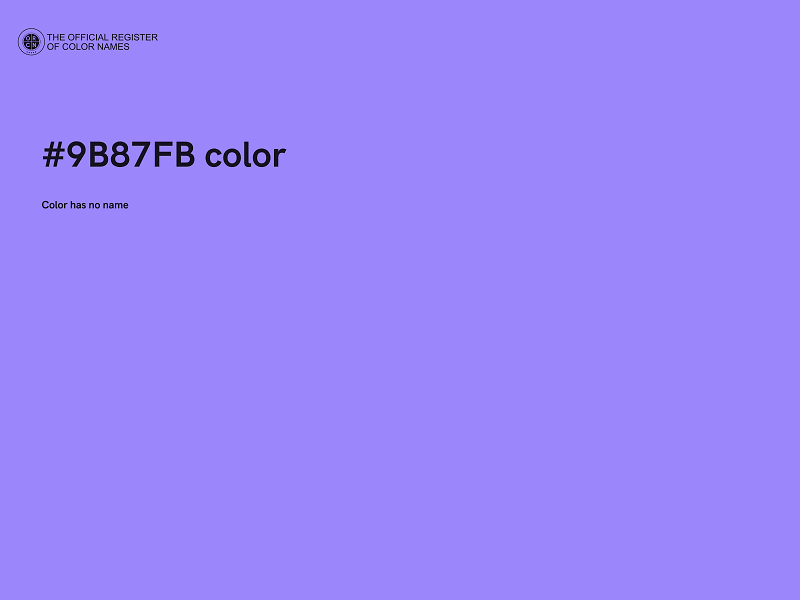 #9B87FB color image