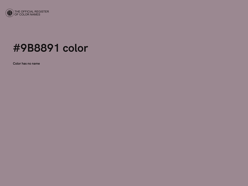 #9B8891 color image