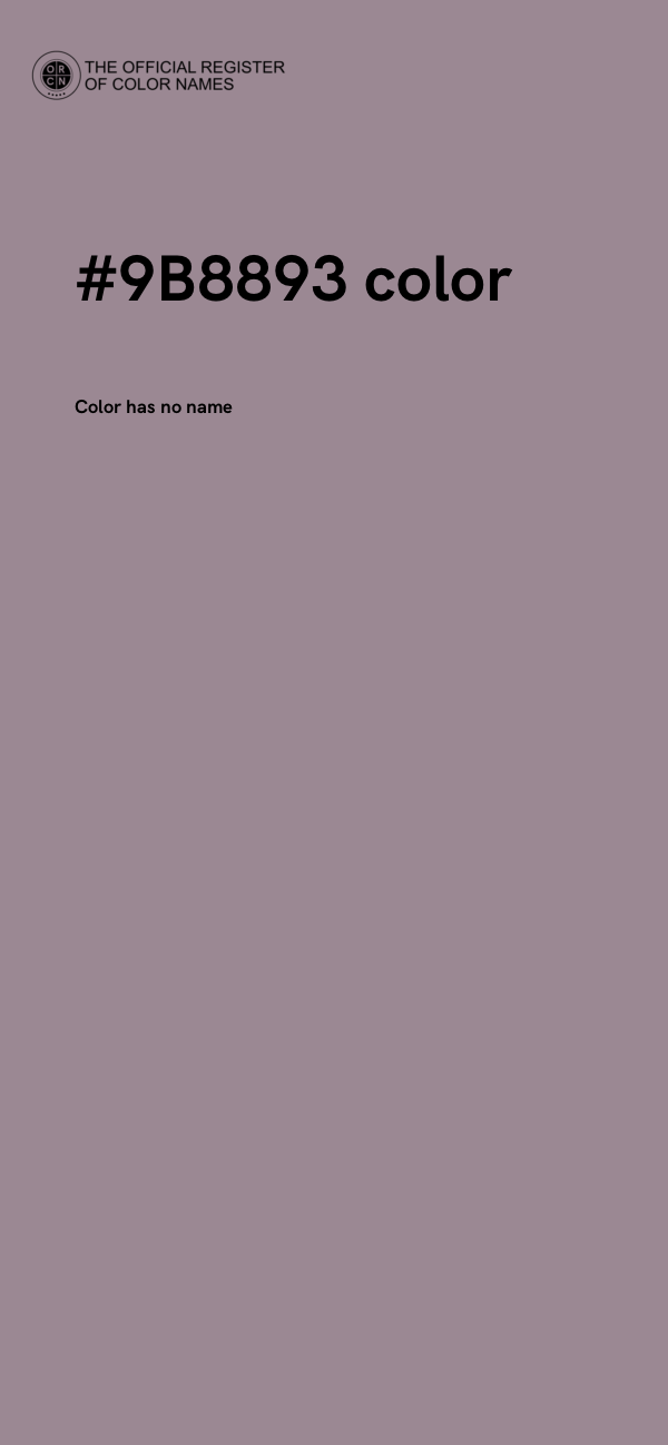 #9B8893 color image
