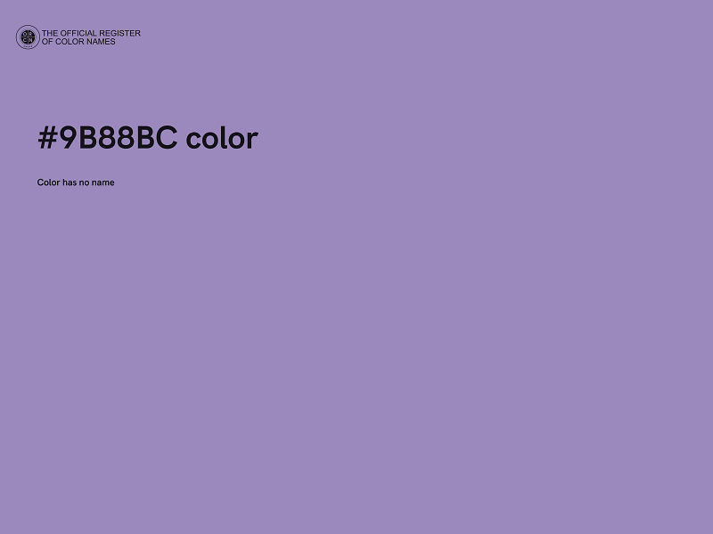 #9B88BC color image