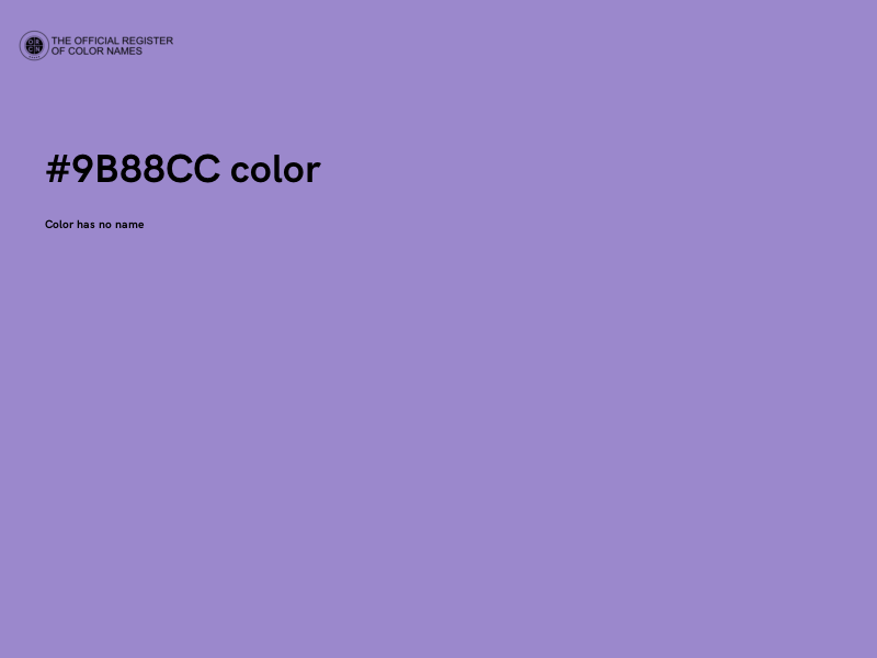#9B88CC color image