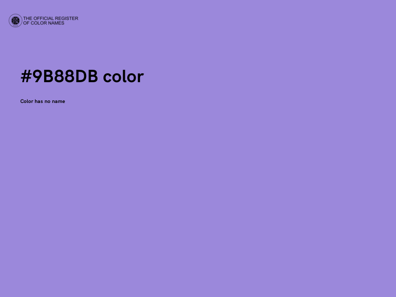 #9B88DB color image