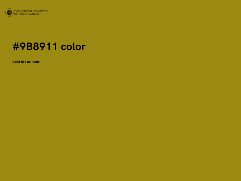 #9B8911 color image