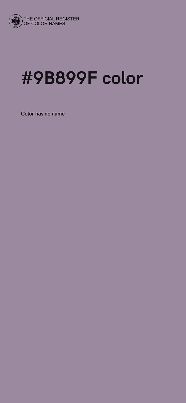 #9B899F color image