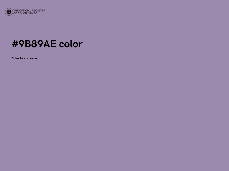 #9B89AE color image