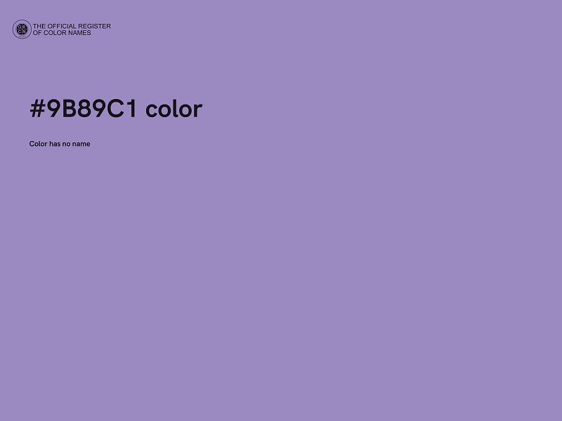 #9B89C1 color image