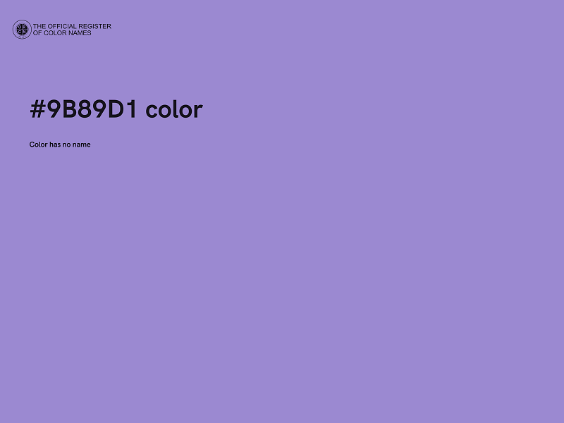 #9B89D1 color image
