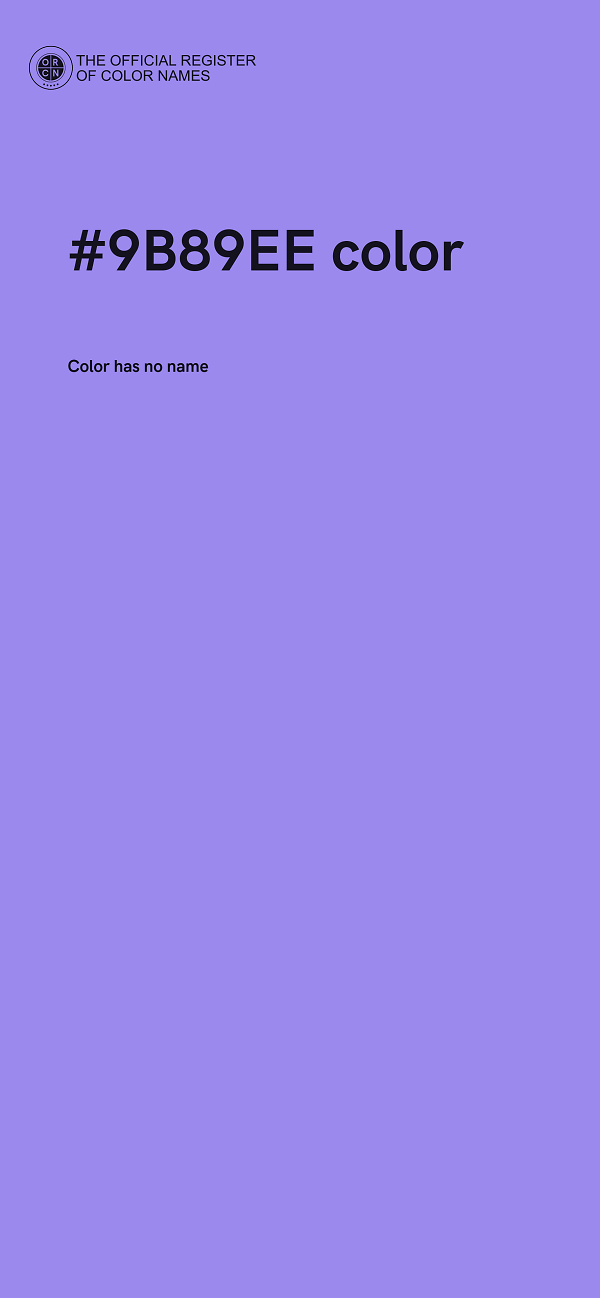 #9B89EE color image