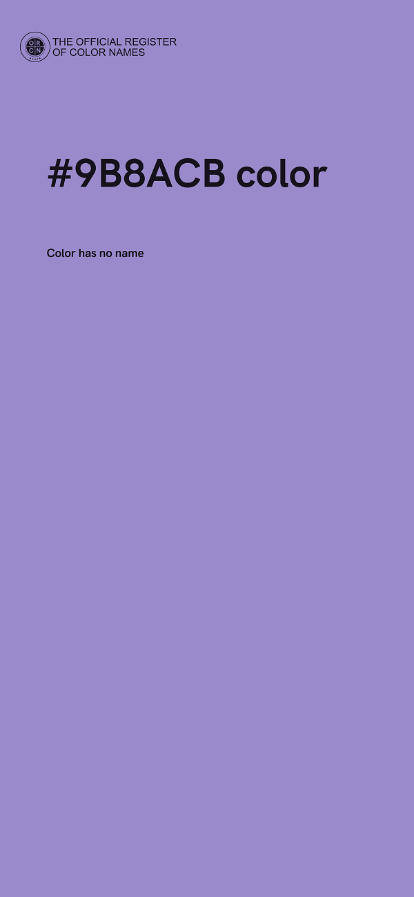 #9B8ACB color image